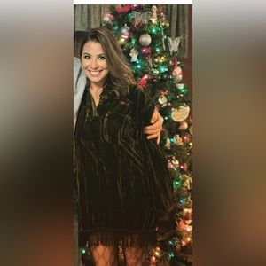 Something Navy Fringe Dress